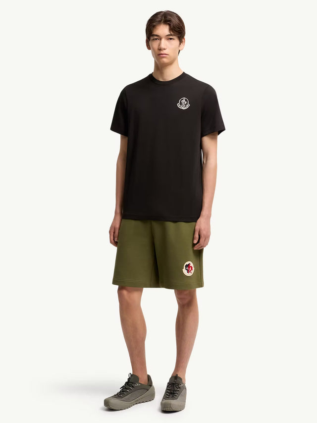 T-shirt con patch logato in jersey di cotone