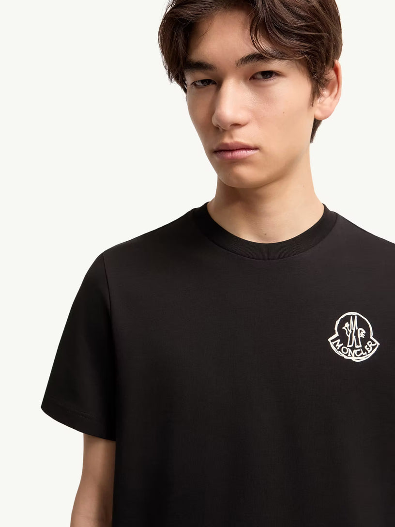 T-shirt con patch logato in jersey di cotone