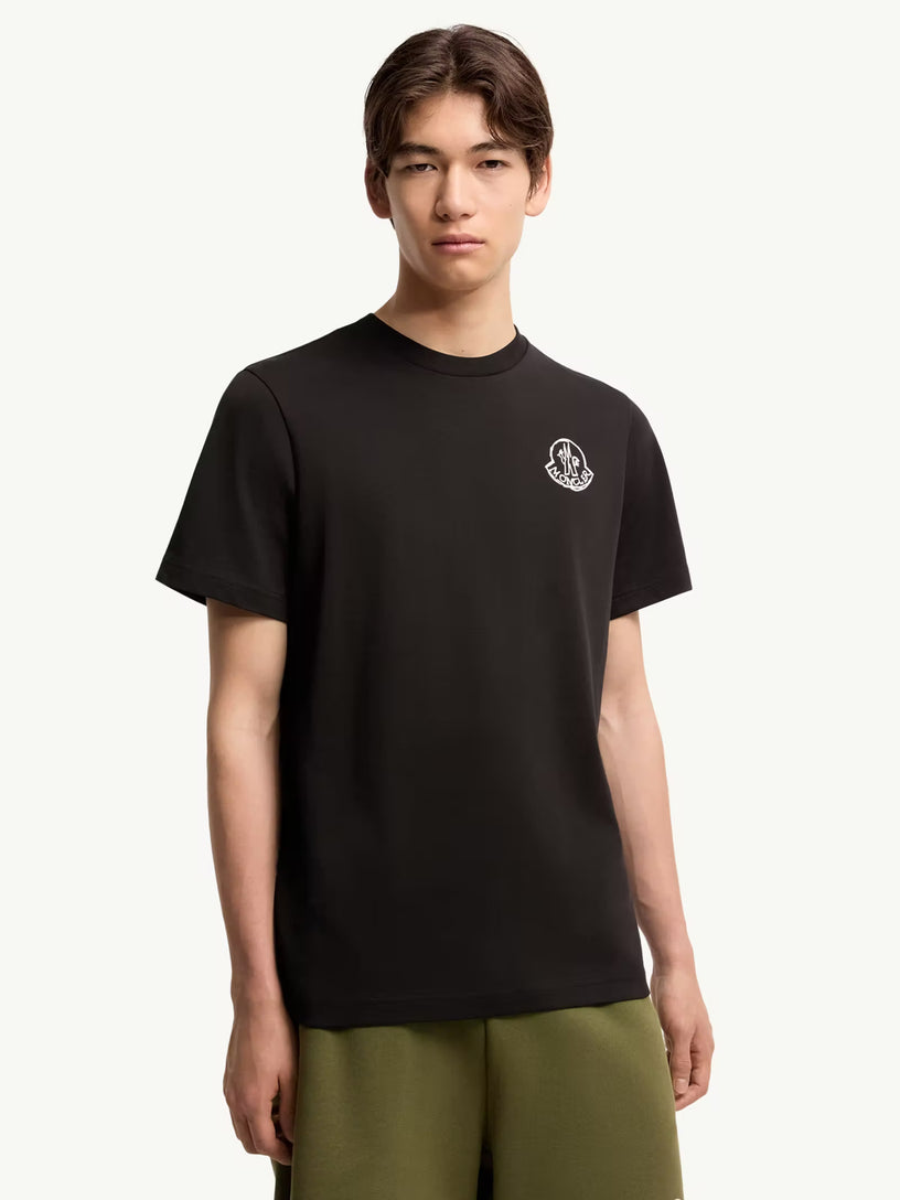 T-shirt con patch logato in jersey di cotone