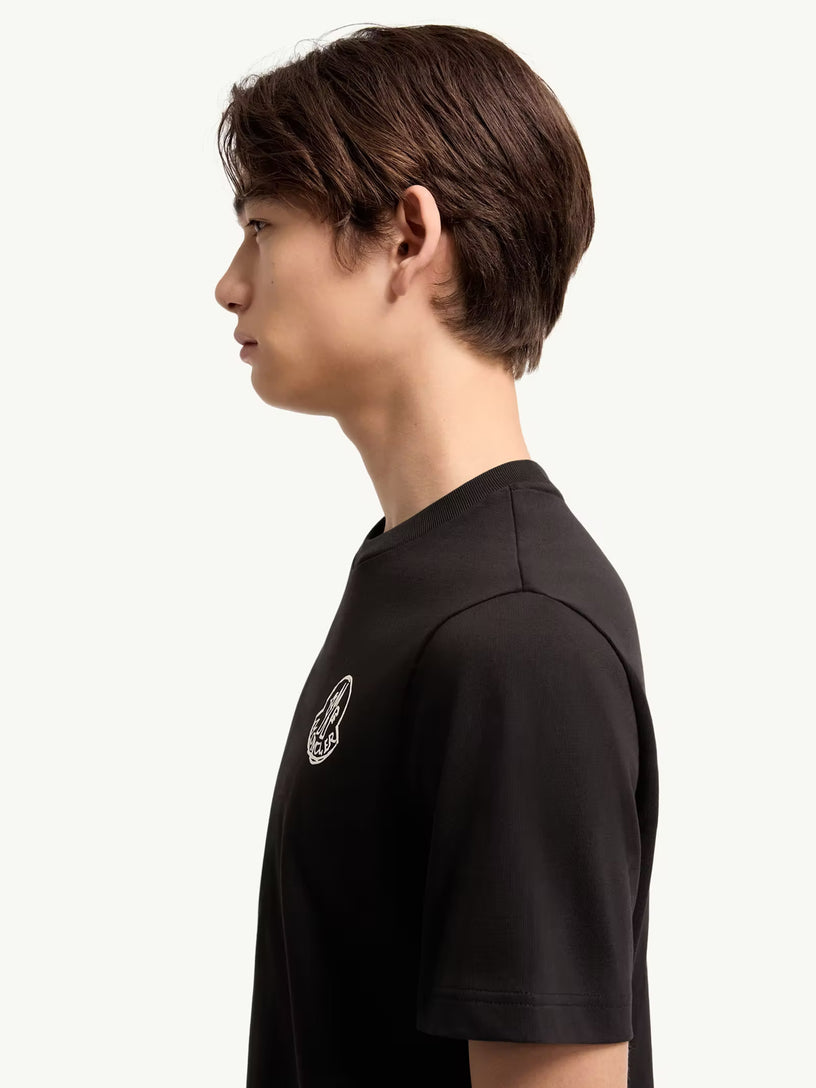 T-shirt con patch logato in jersey di cotone