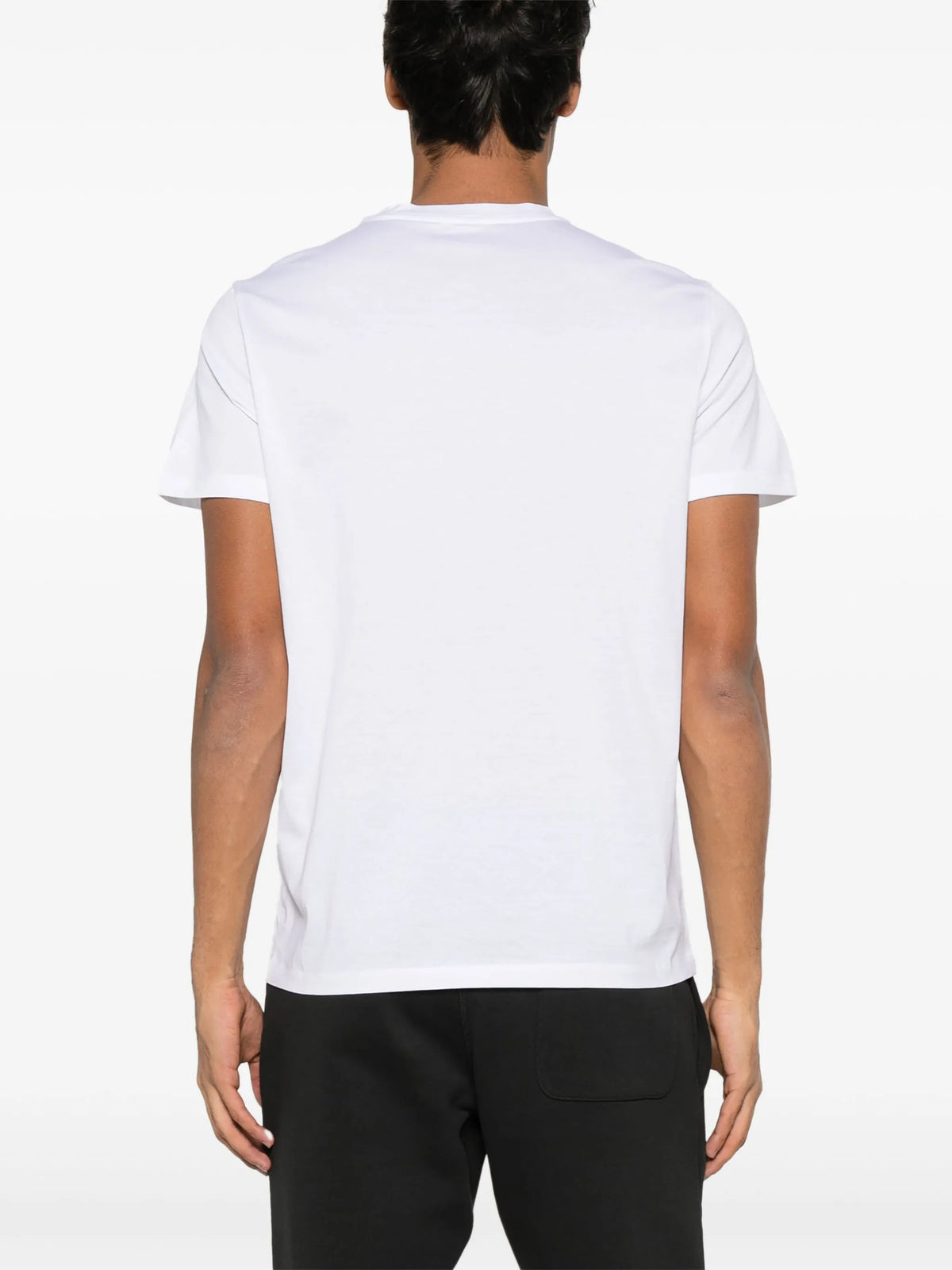 T-shirt in cotone con doppio patch logato