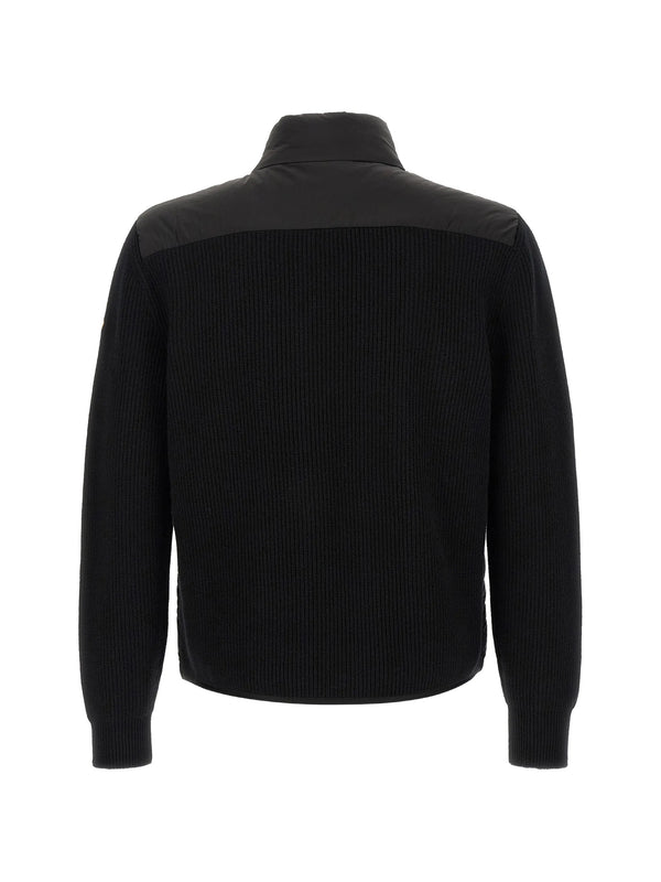 Padded Zip-Up Cardigan