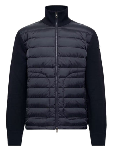 Cardigan imbottito con zip