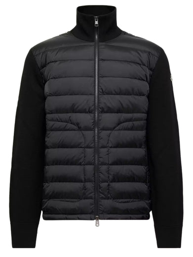 Cardigan imbottito con zip