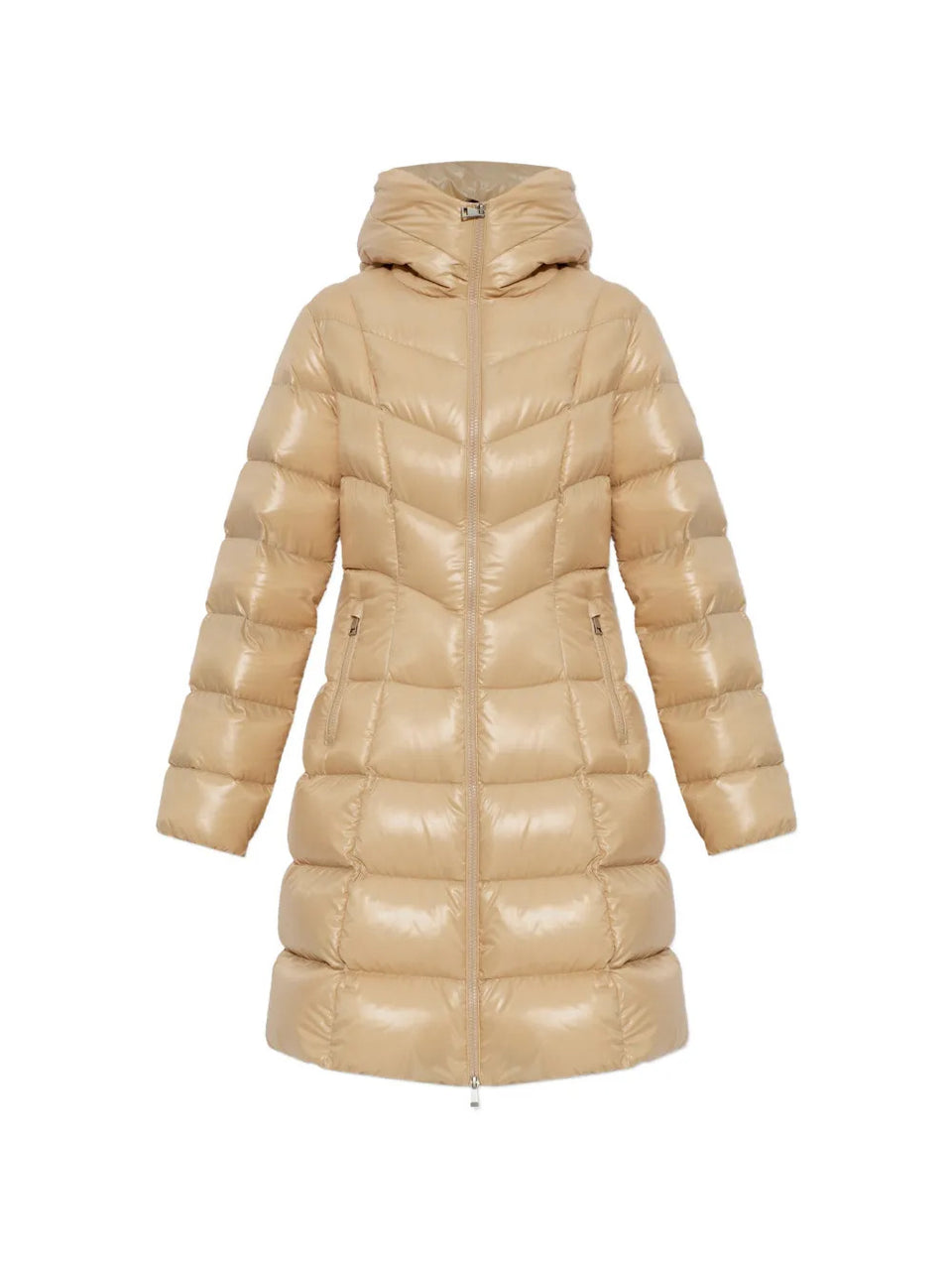 Marusse Hooded Mid-Length Down Jacket