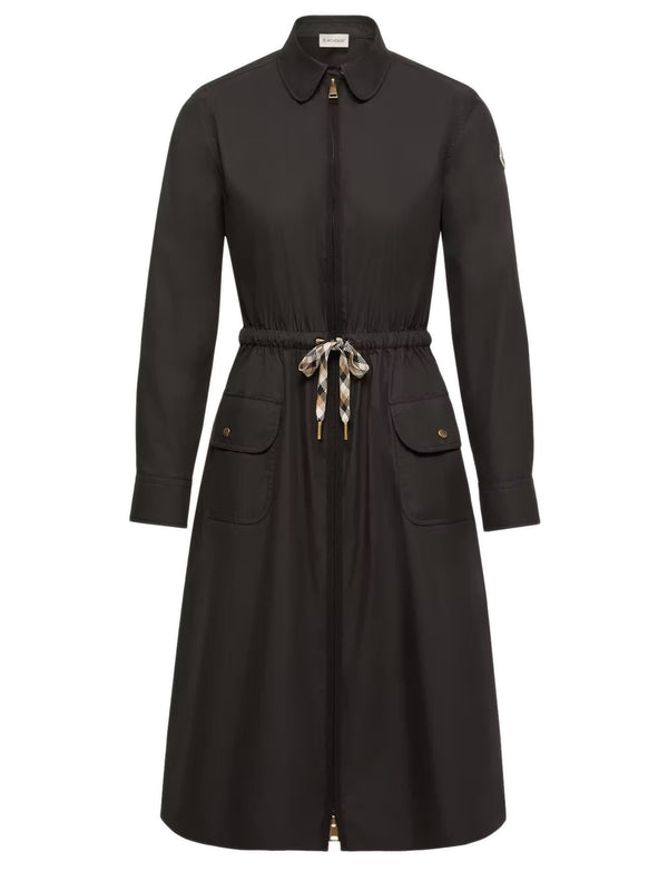 Cotton Blend Knee-Length Dress