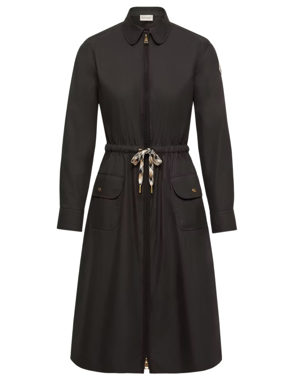 Cotton Blend Knee-Length Dress