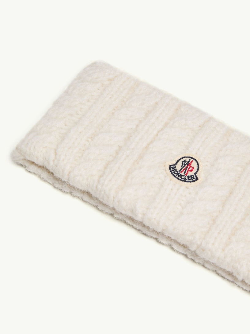 Fascia per capelli in misto alpaca a treccia