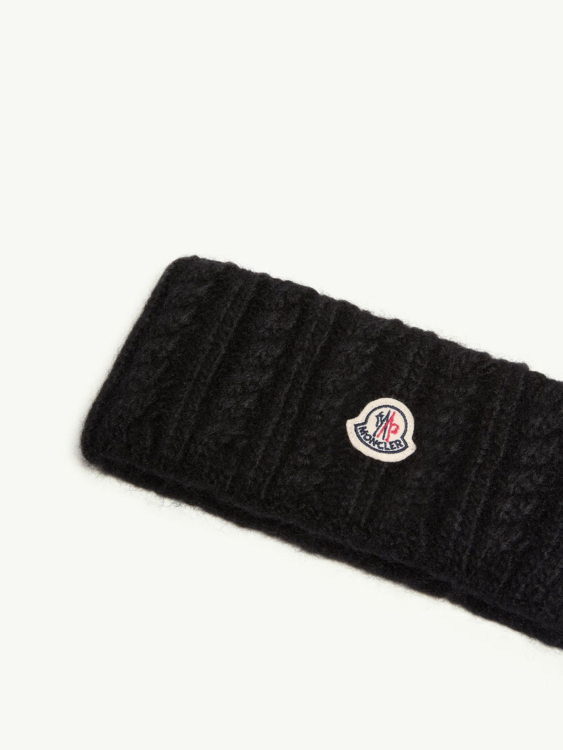 Fascia per capelli in misto alpaca a treccia