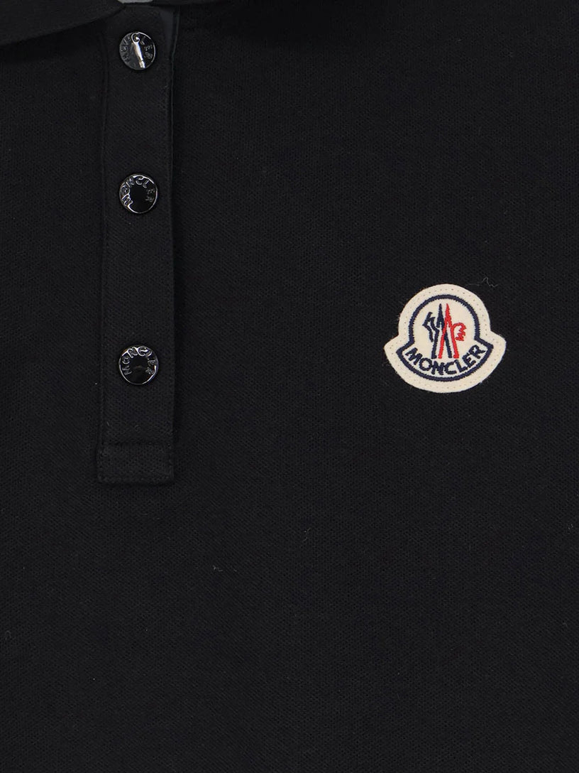 Polo in piquet di cotone con logo