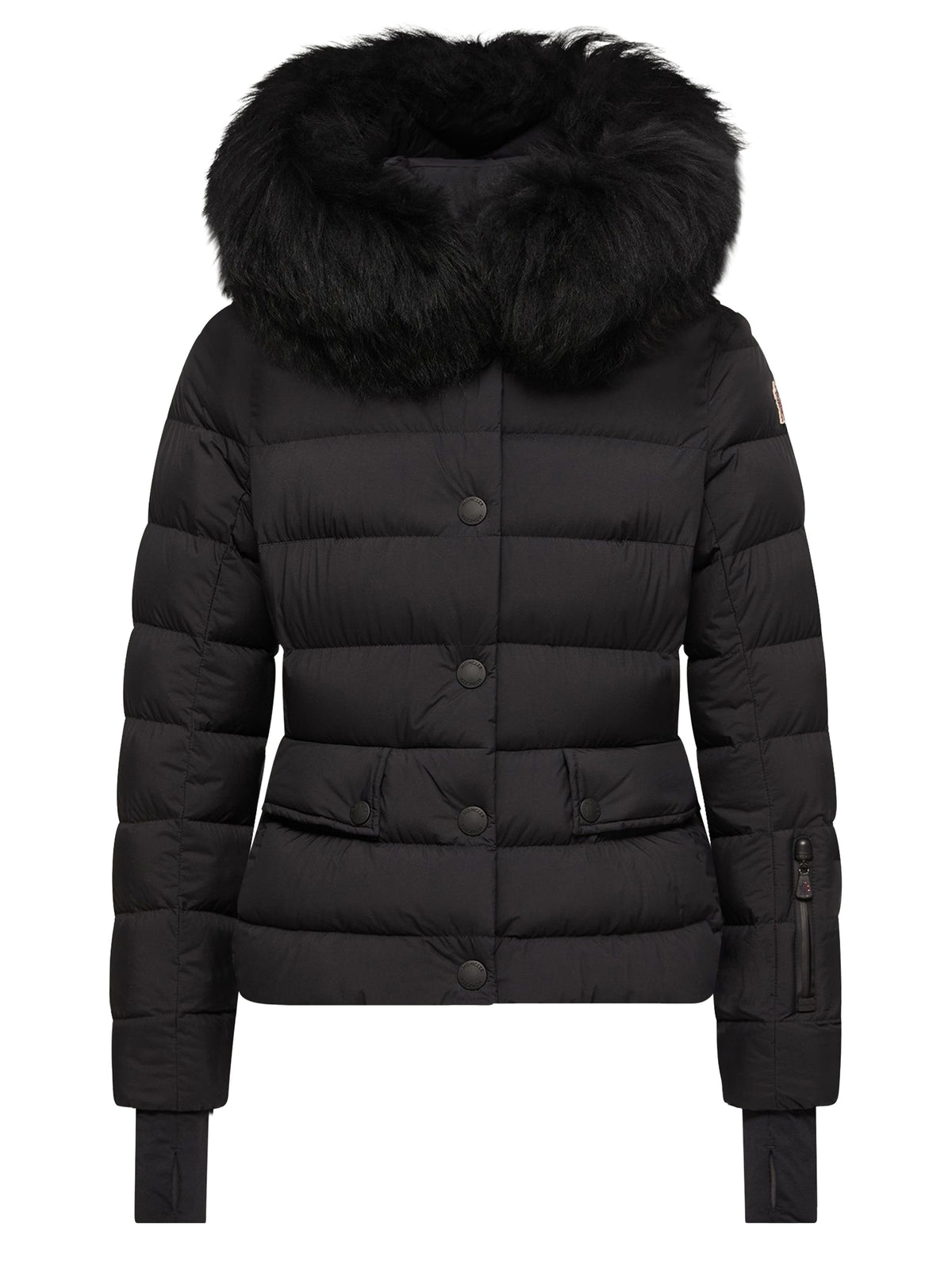 Piumino da sci Armoniques con cappuccio e orlo in shearling