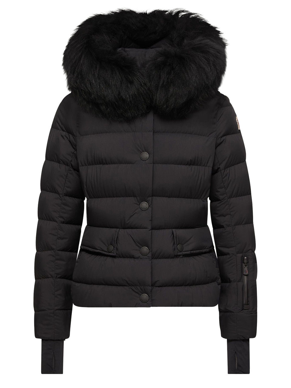Armoniques Hooded Shearling-Trimmed Down Ski Jacket