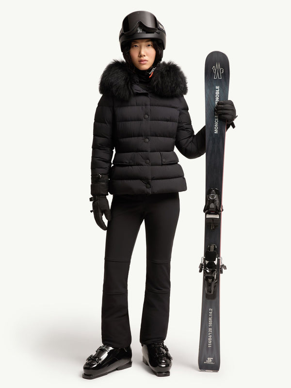 Armoniques Hooded Shearling-Trimmed Down Ski Jacket