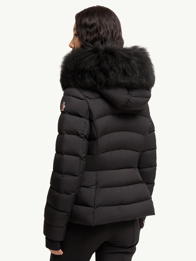 Armoniques Hooded Shearling-Trimmed Down Ski Jacket