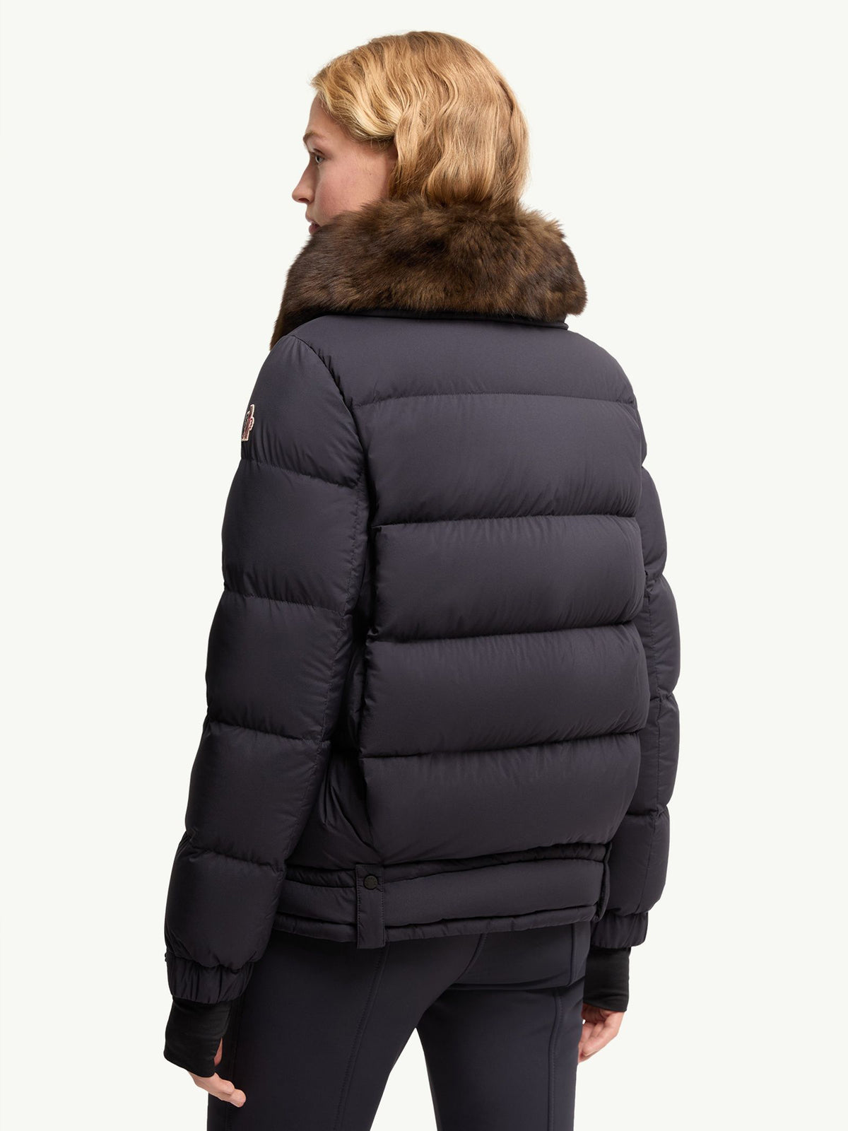 Piumino da sci Arabbas con finiture in shearling