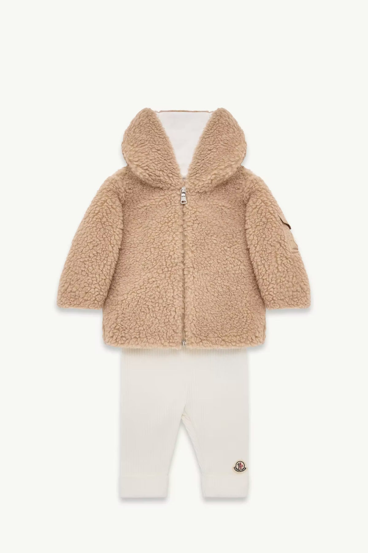 Set in cotone e pile effetto teddy