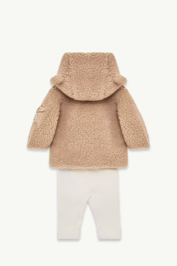 Set in cotone e pile effetto teddy