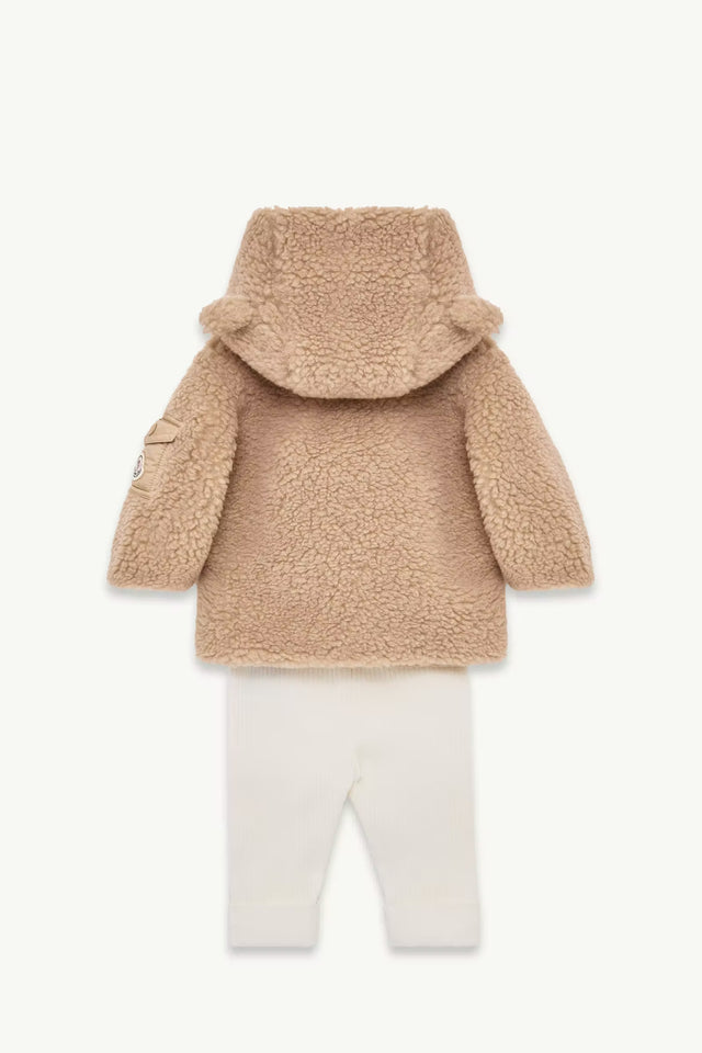 Set in cotone e pile effetto teddy
