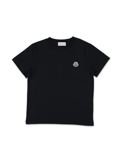 T-shirt logata in cotone