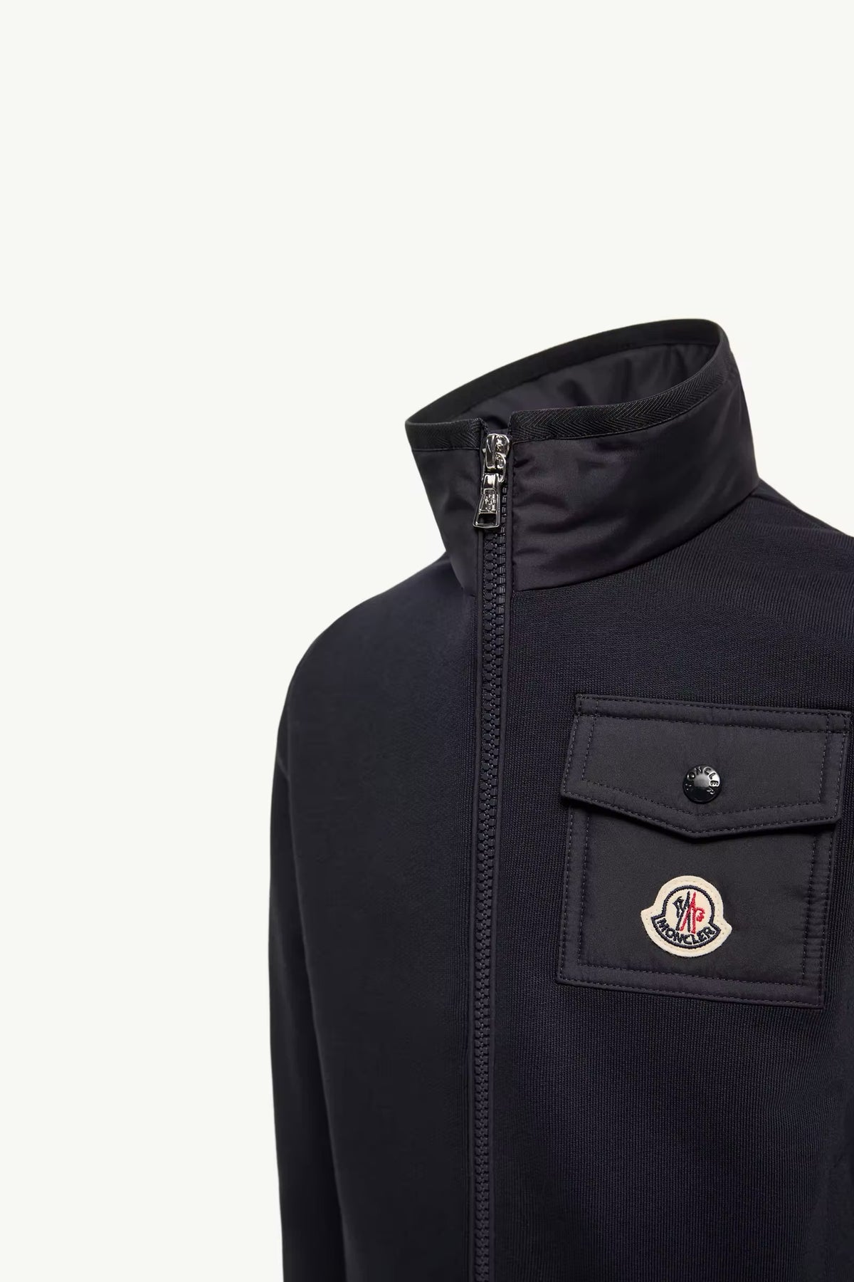 Felpa in cotone con zip