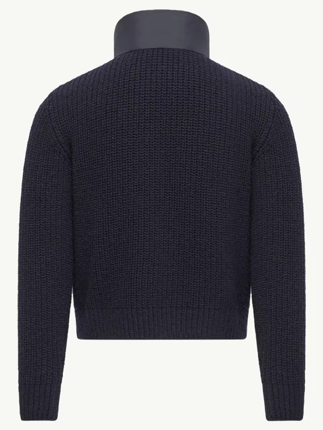 Padded Zip-Up Cardigan