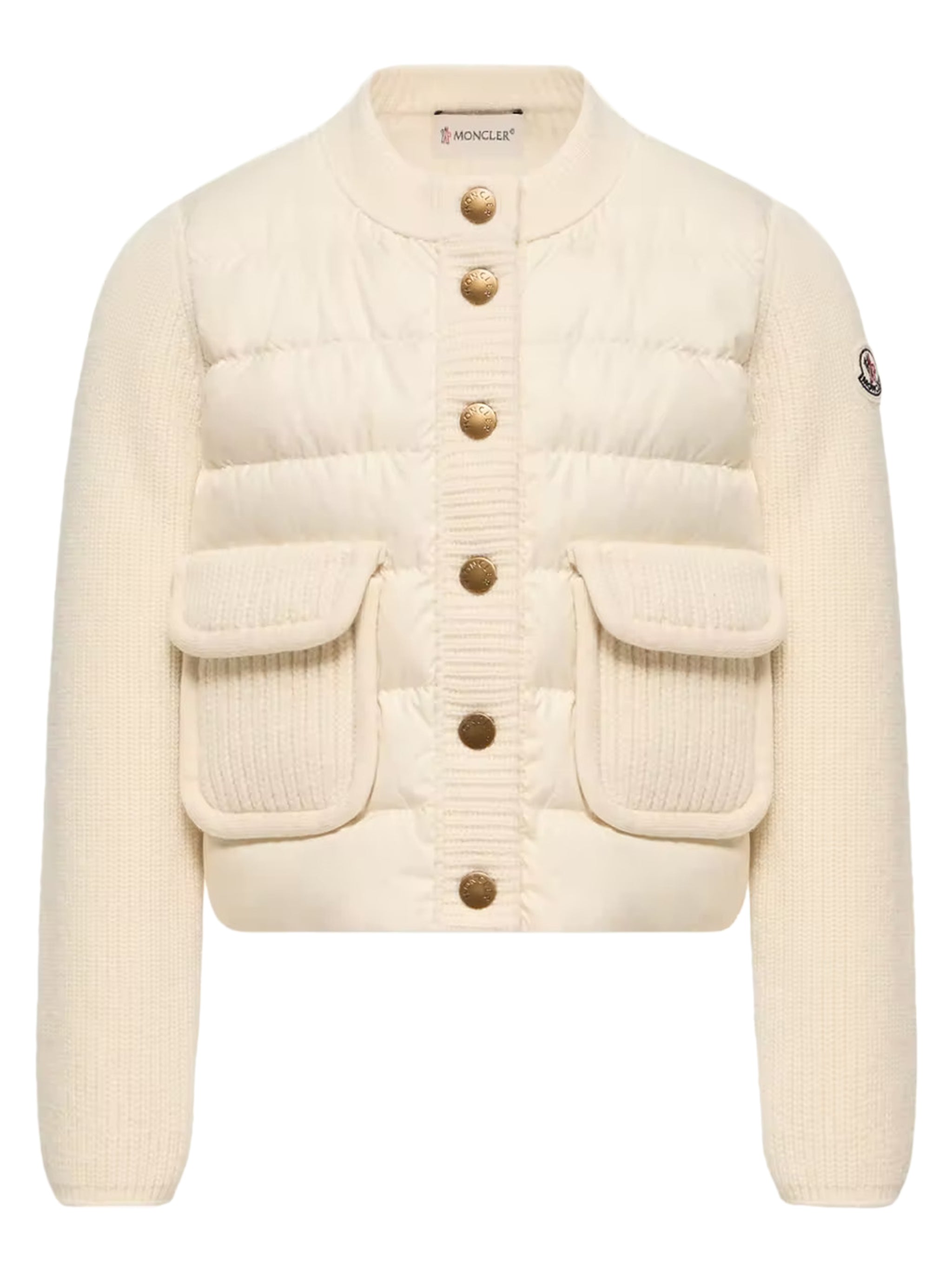 Moncler Enfant 울 캐시미어 패딩 가디건