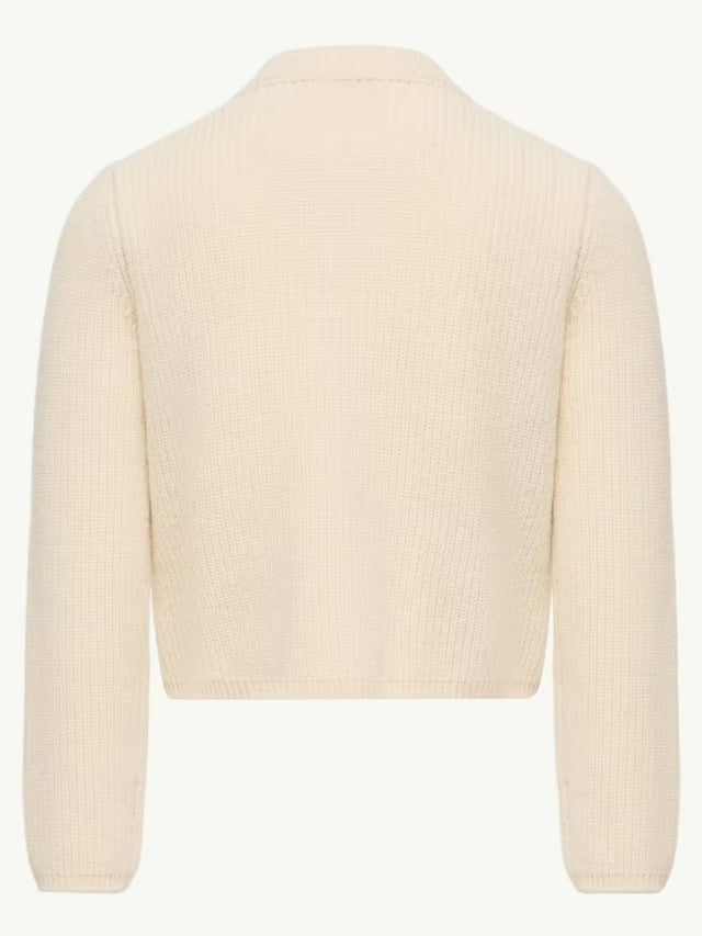 Wool & Cashmere Padded Cardigan
