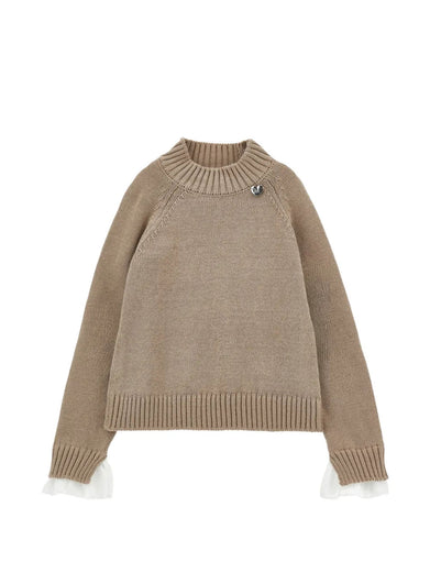 Maglione di cotone e lana