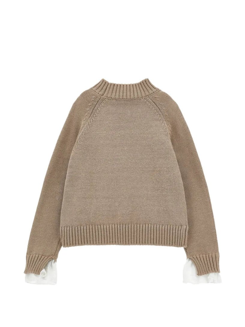 Maglione di cotone e lana