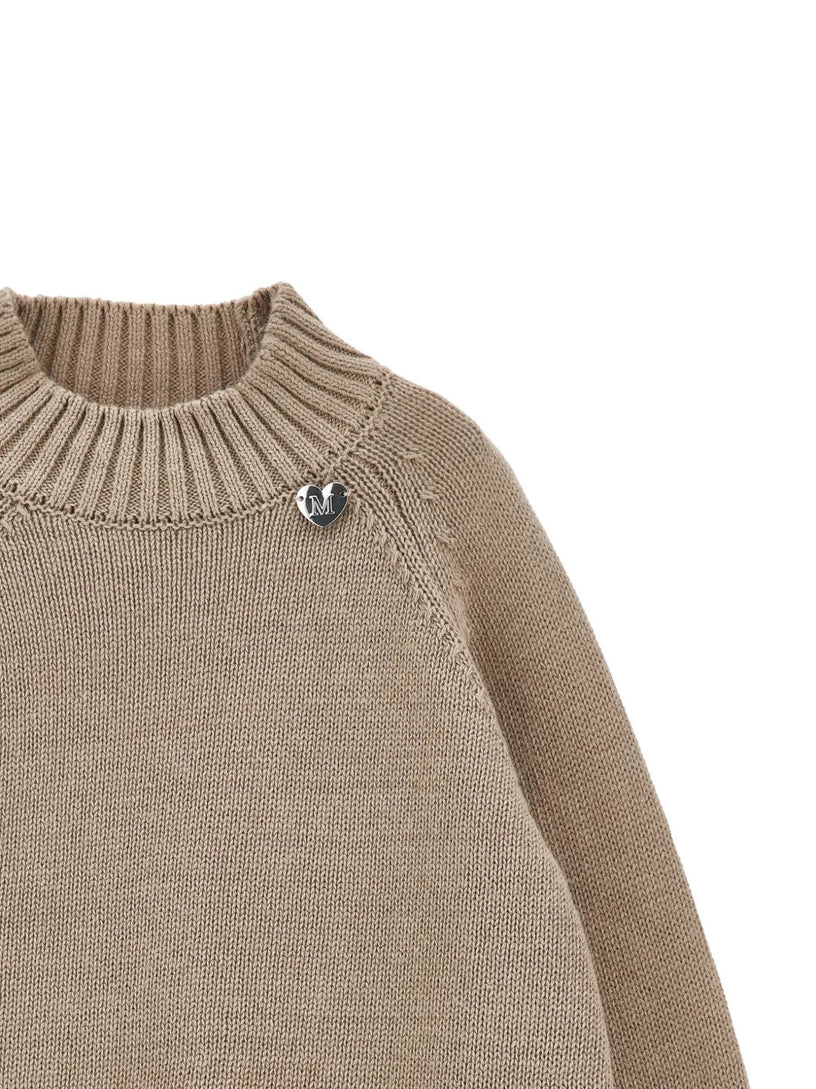 Maglione di cotone e lana