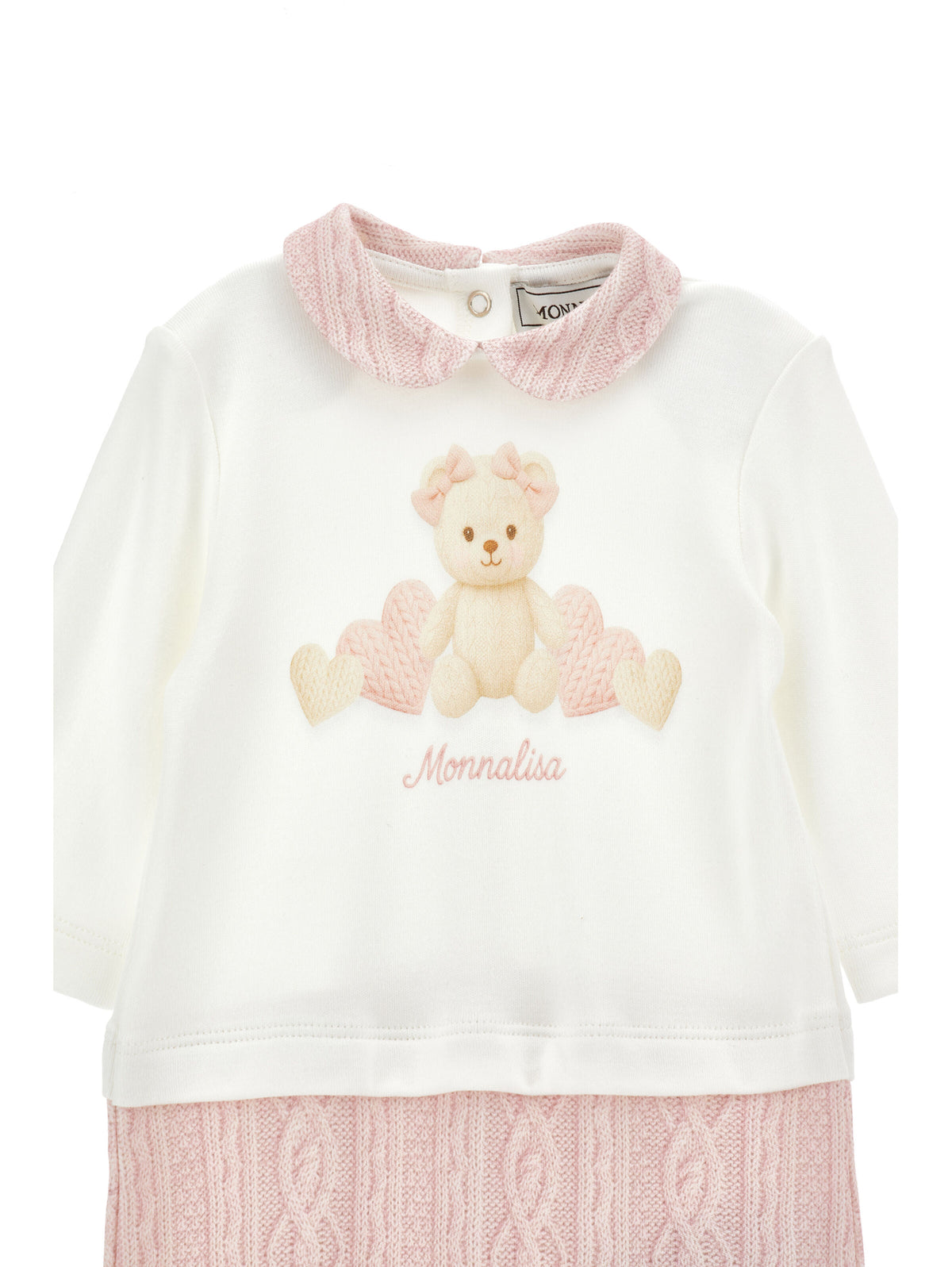 Set Bébé con Tutina, Cappellino e Bavaglino