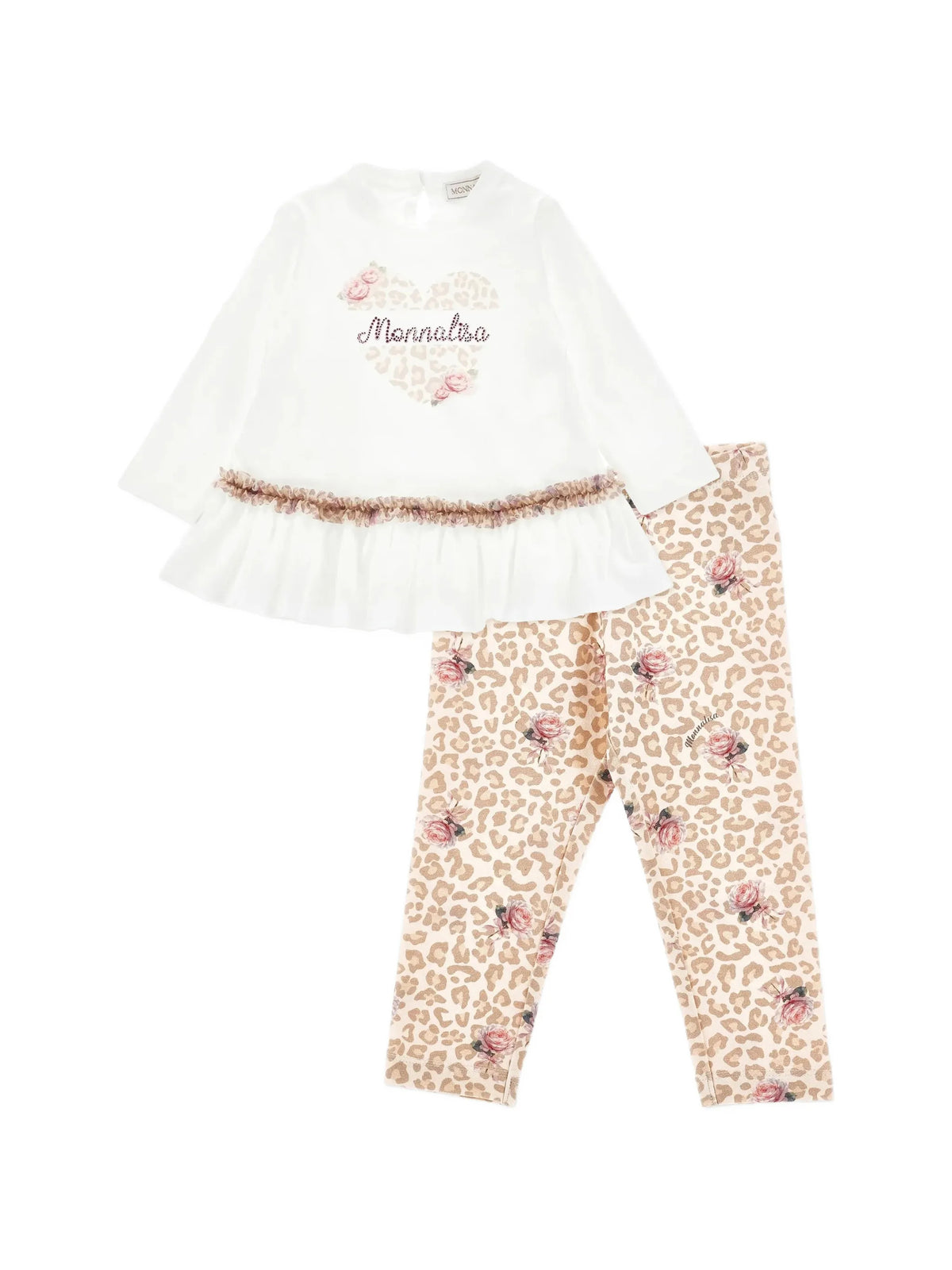 Completo cuore leopardato