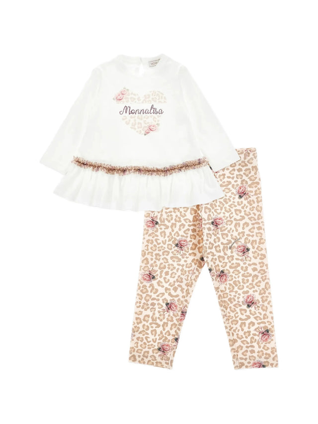 Completo cuore leopardato
