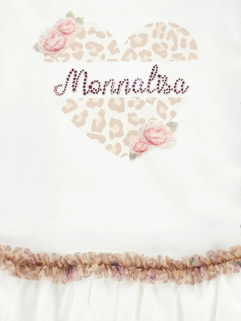 Completo cuore leopardato