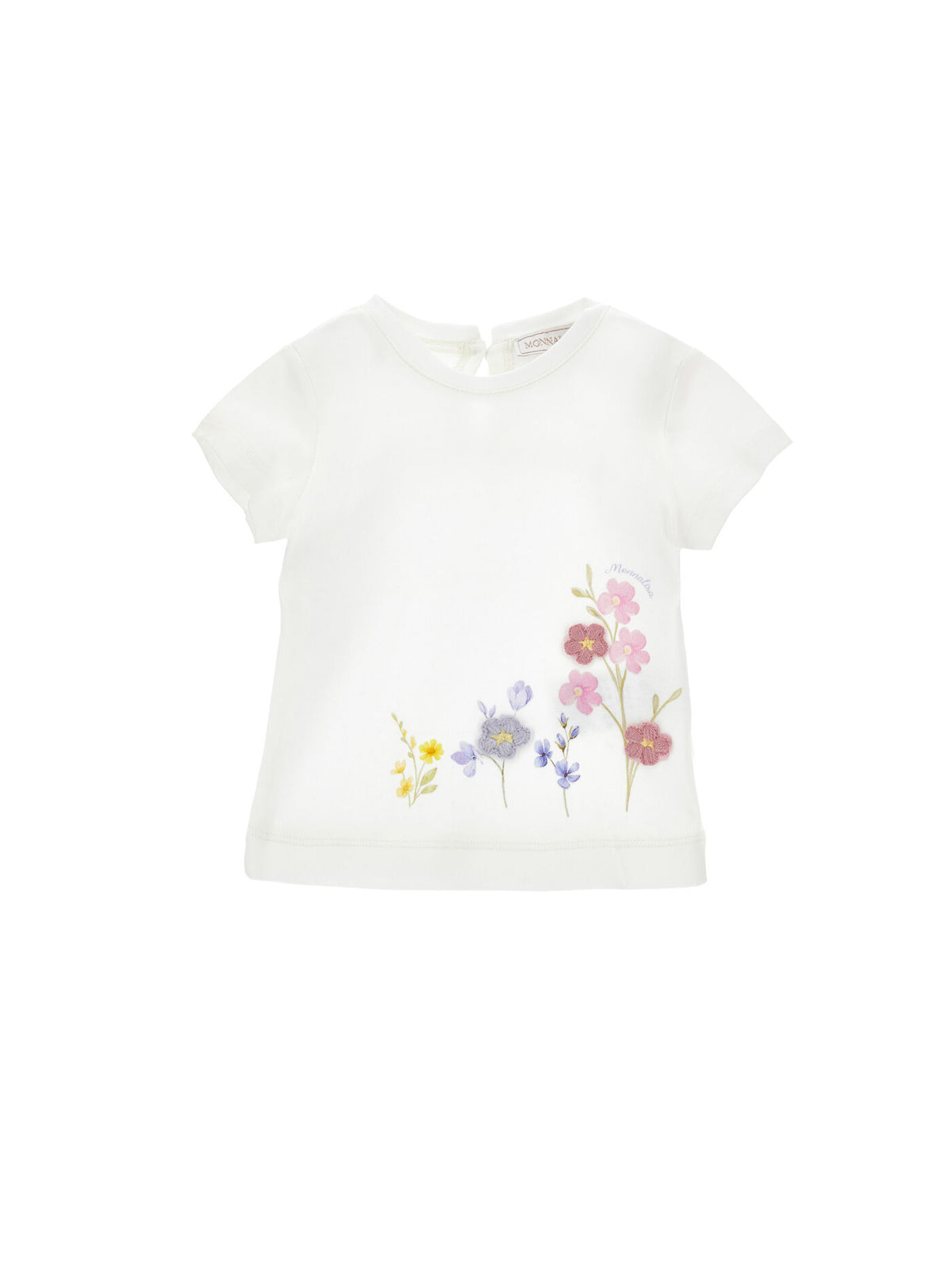 T-shirt Fiori Ricamo