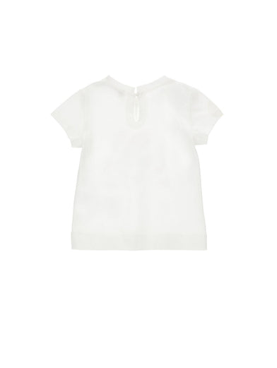 T-shirt Fiori Ricamo
