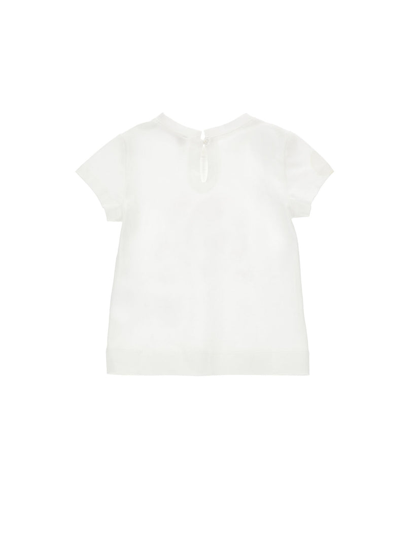 T-shirt Fiori Ricamo