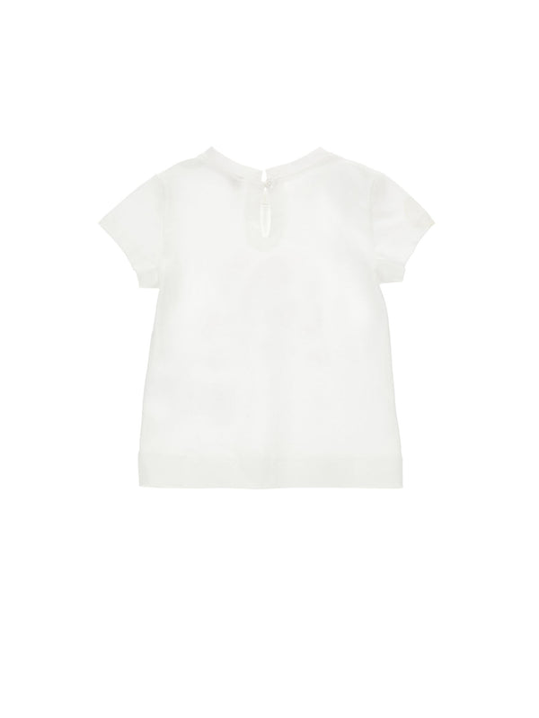 T-shirt Fiori Ricamo