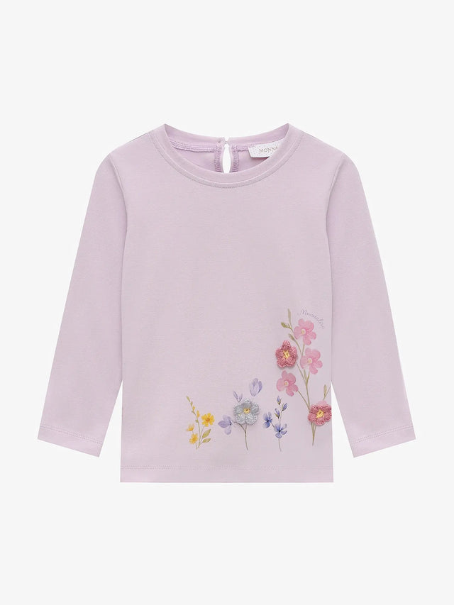 T-shirt Fiori Ricamo