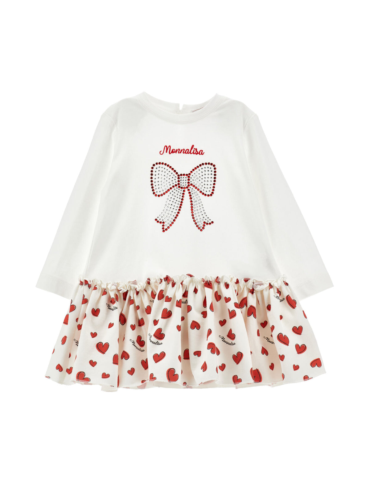 Abito Fiocco Strass e Cuori