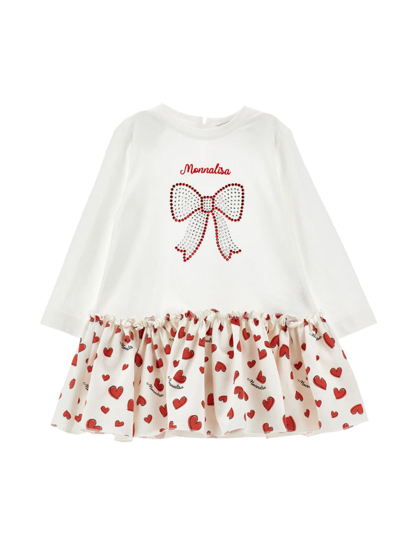 Rhinestone and Heart Bow Dress