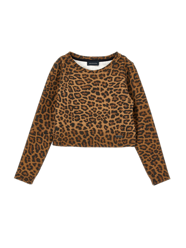 Top stampa leopardata