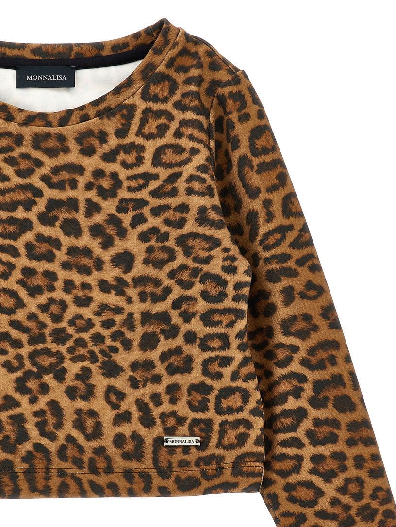 Top stampa leopardata