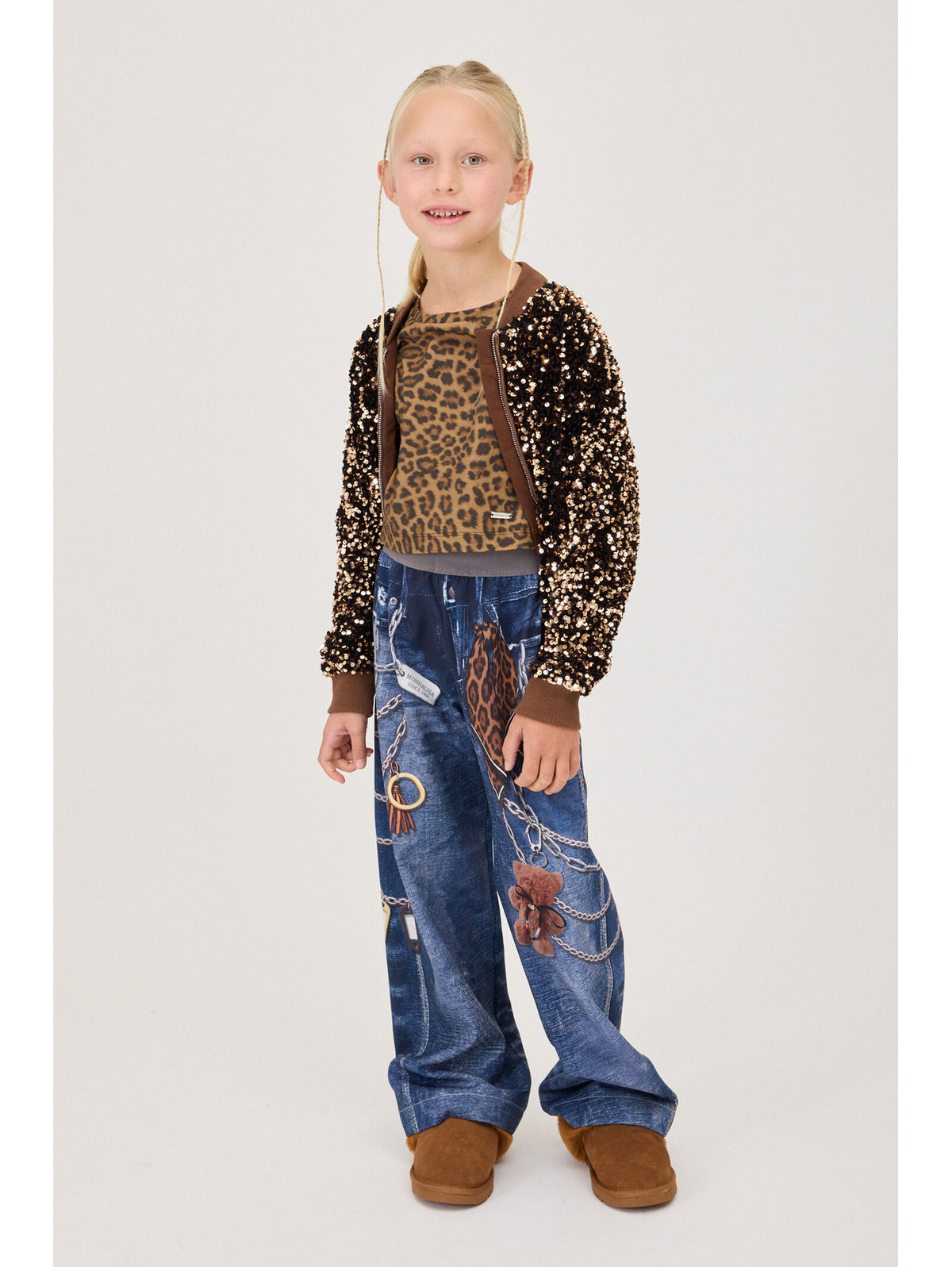 Top stampa leopardata