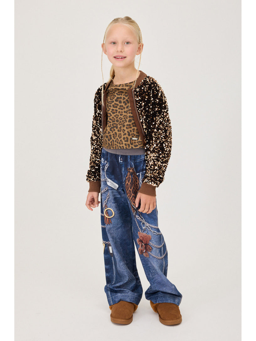 Top stampa leopardata