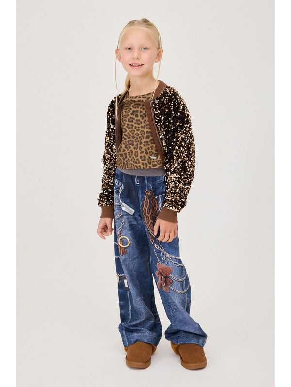 Leopard print top