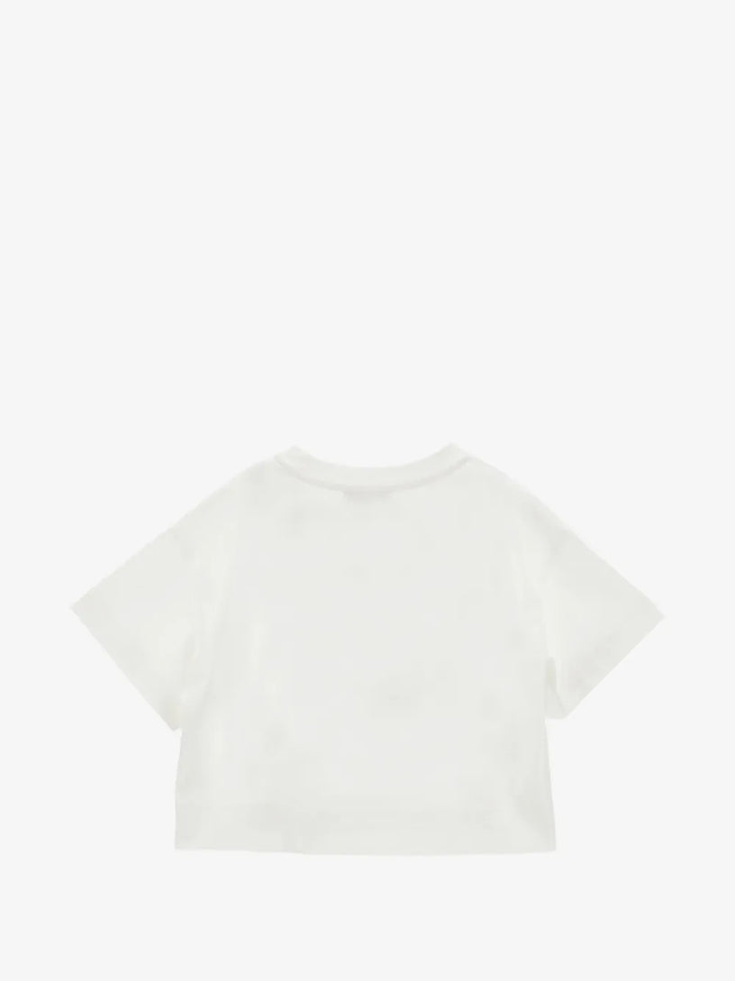 T-shirt frange e bottoni