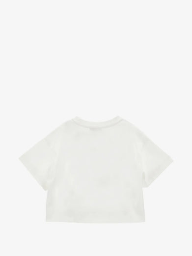 T-shirt frange e bottoni