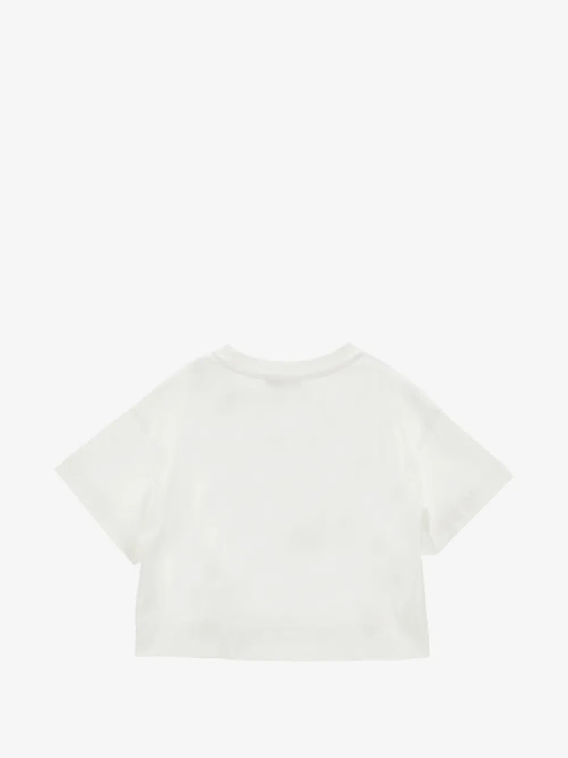 T-shirt frange e bottoni