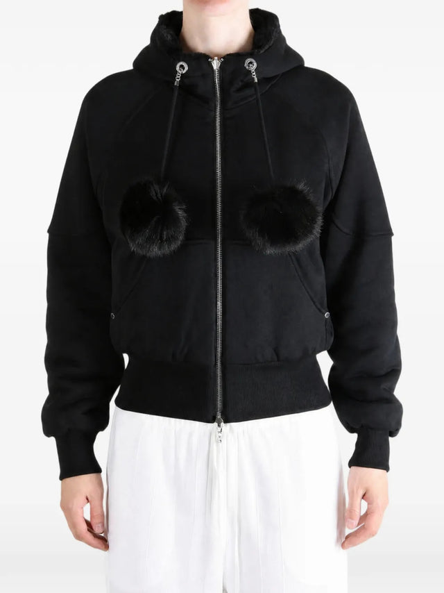 Felpa Oro reversibile con cappuccio